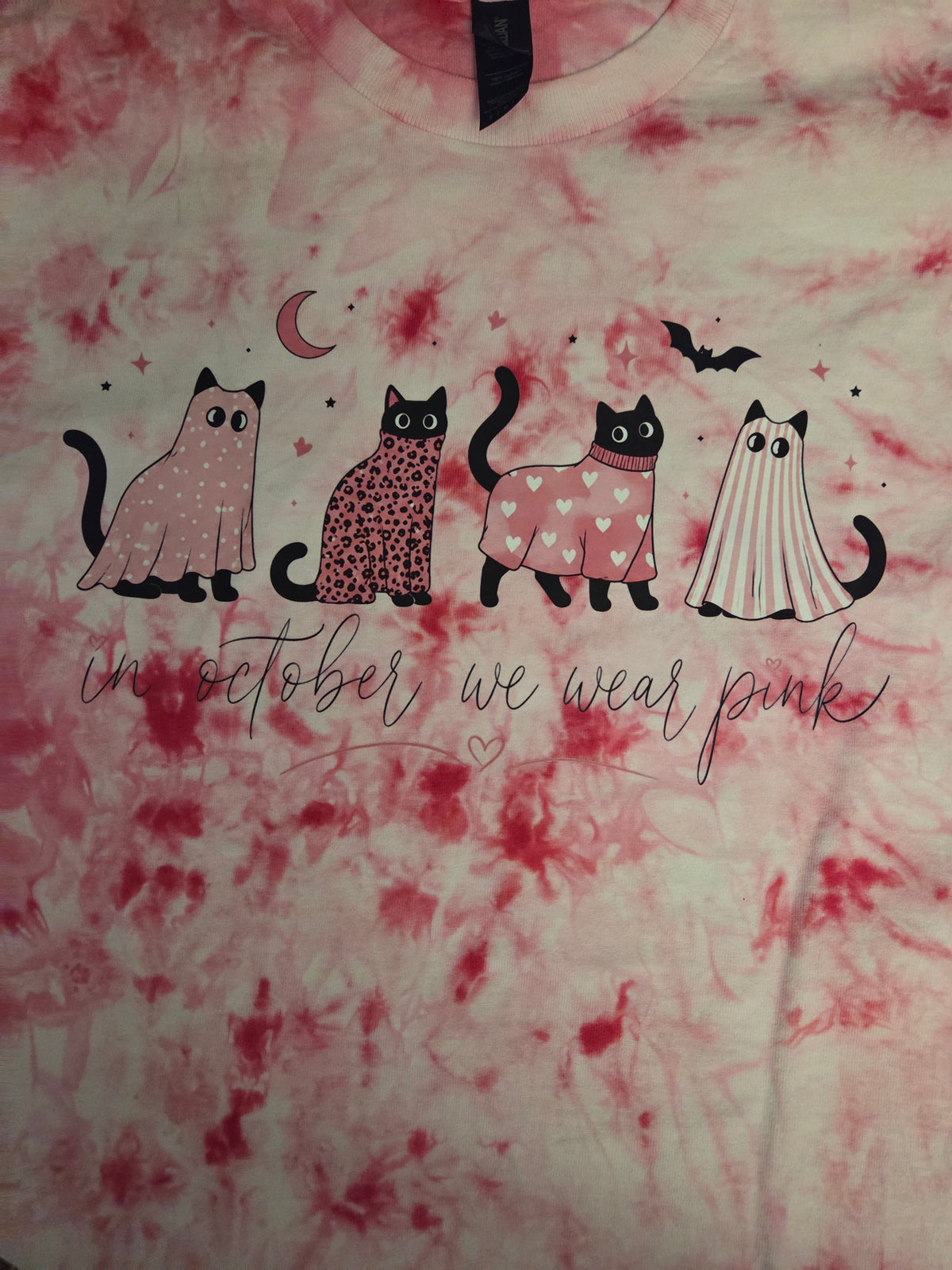 October Cats Tie-Dye Shirt