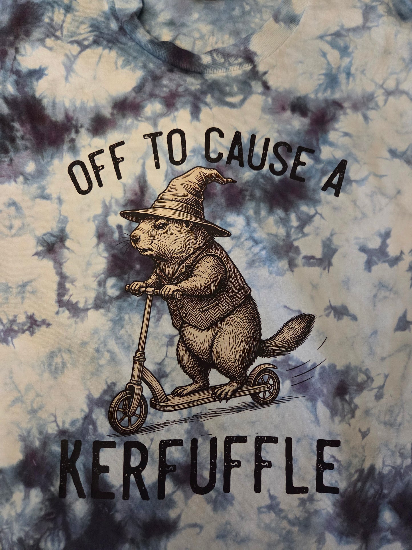Off to Cause a Kerfuffle Tie-Dye T-Shirt