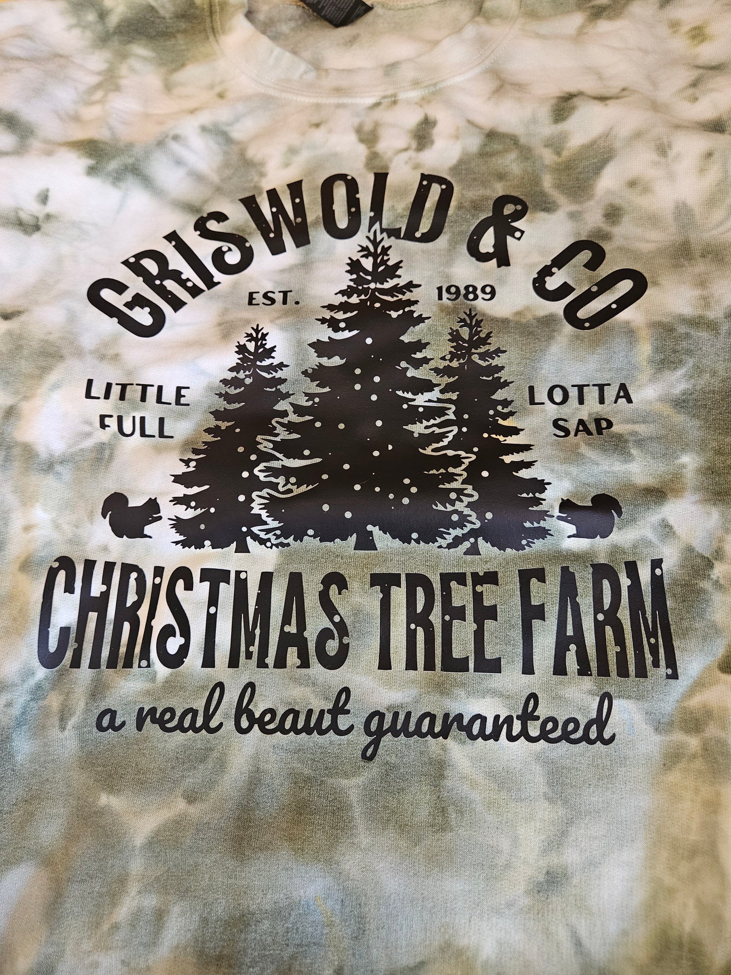 Griswold Christmas Tree Farm Tie-Dye Sweatshirt