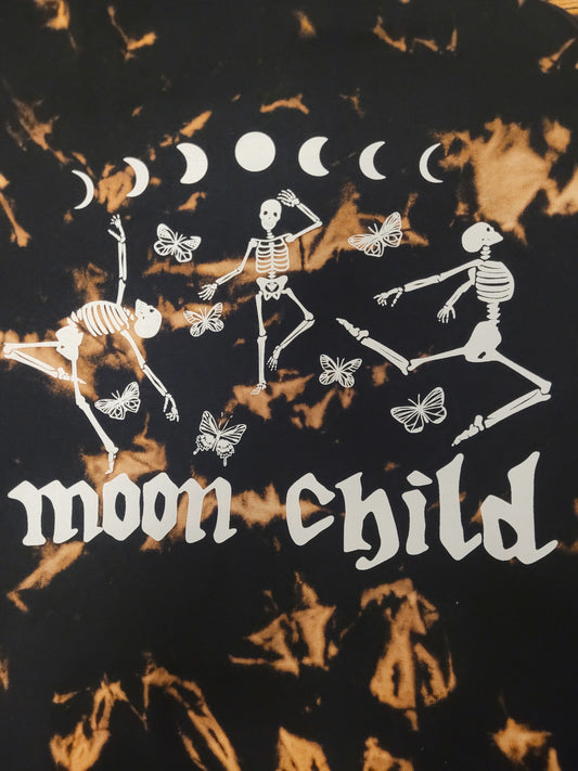 Moon Child Bleach Dye Shirt