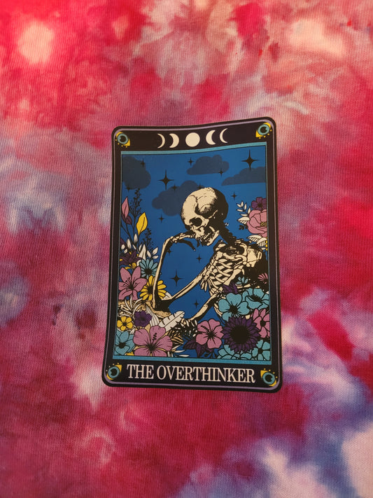 Overthinker Tarot Card Tie-Dye Shirt