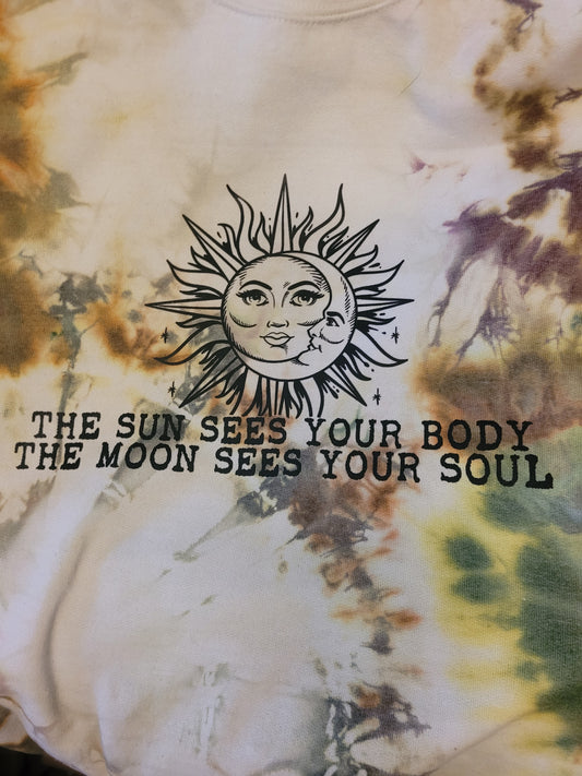 Sun and Moon Tie-Dye Sweatshirt