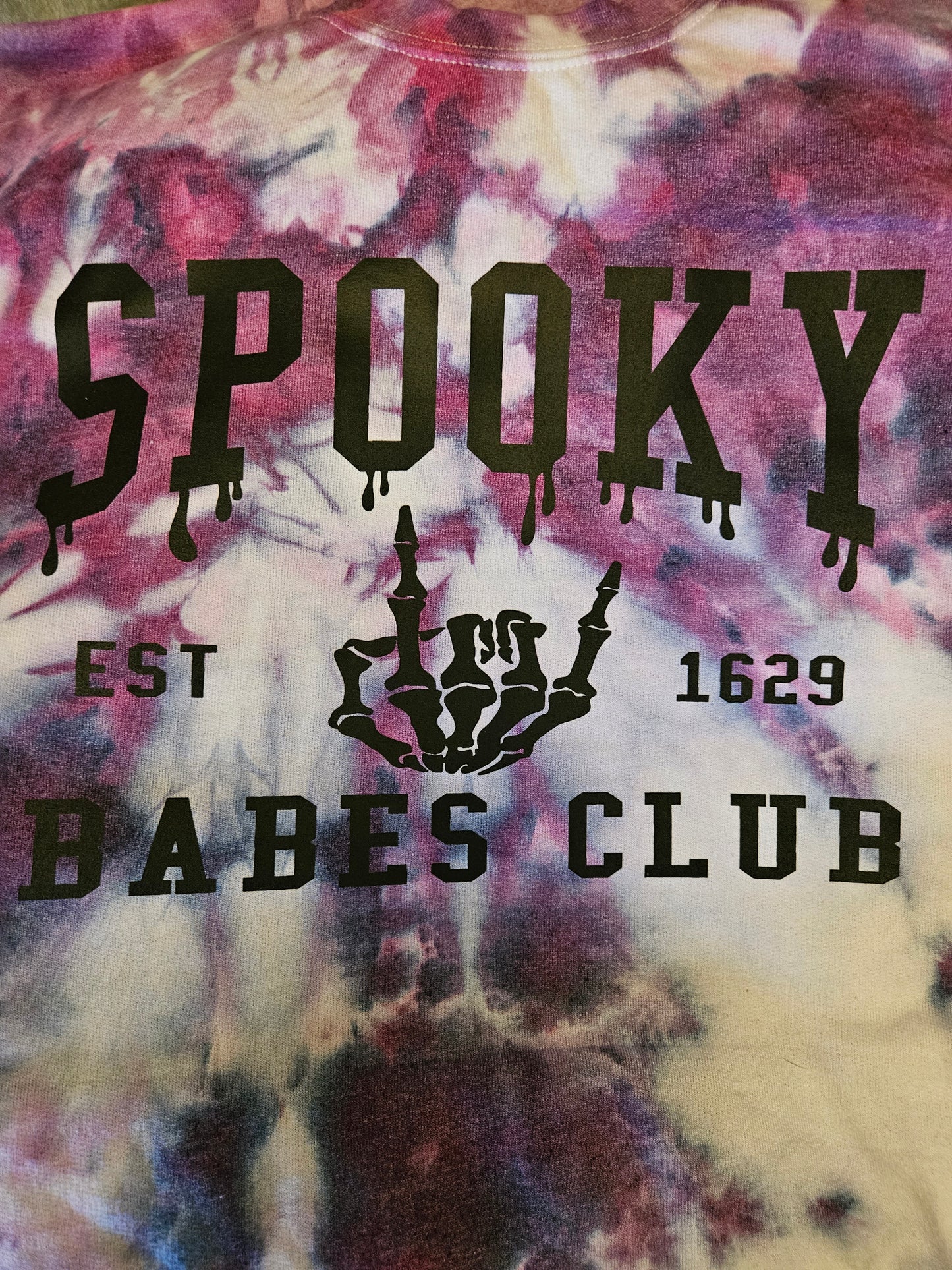 Spooky Babes Tie-Dye Sweatshirt