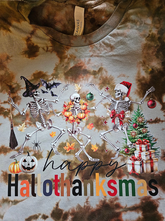 Hallothanksmas Tie-Dye T-Shirt