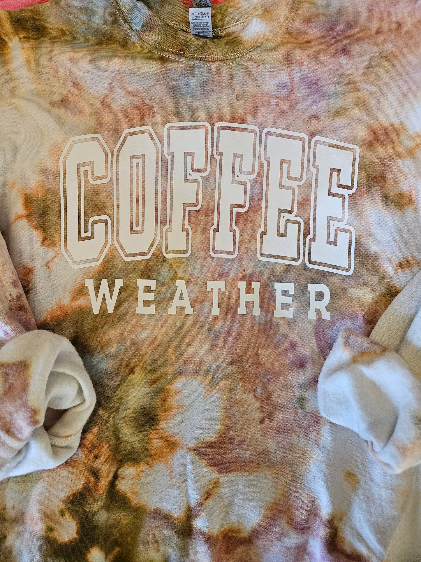 Coffee Weather Tie-Dye Sweatshirt