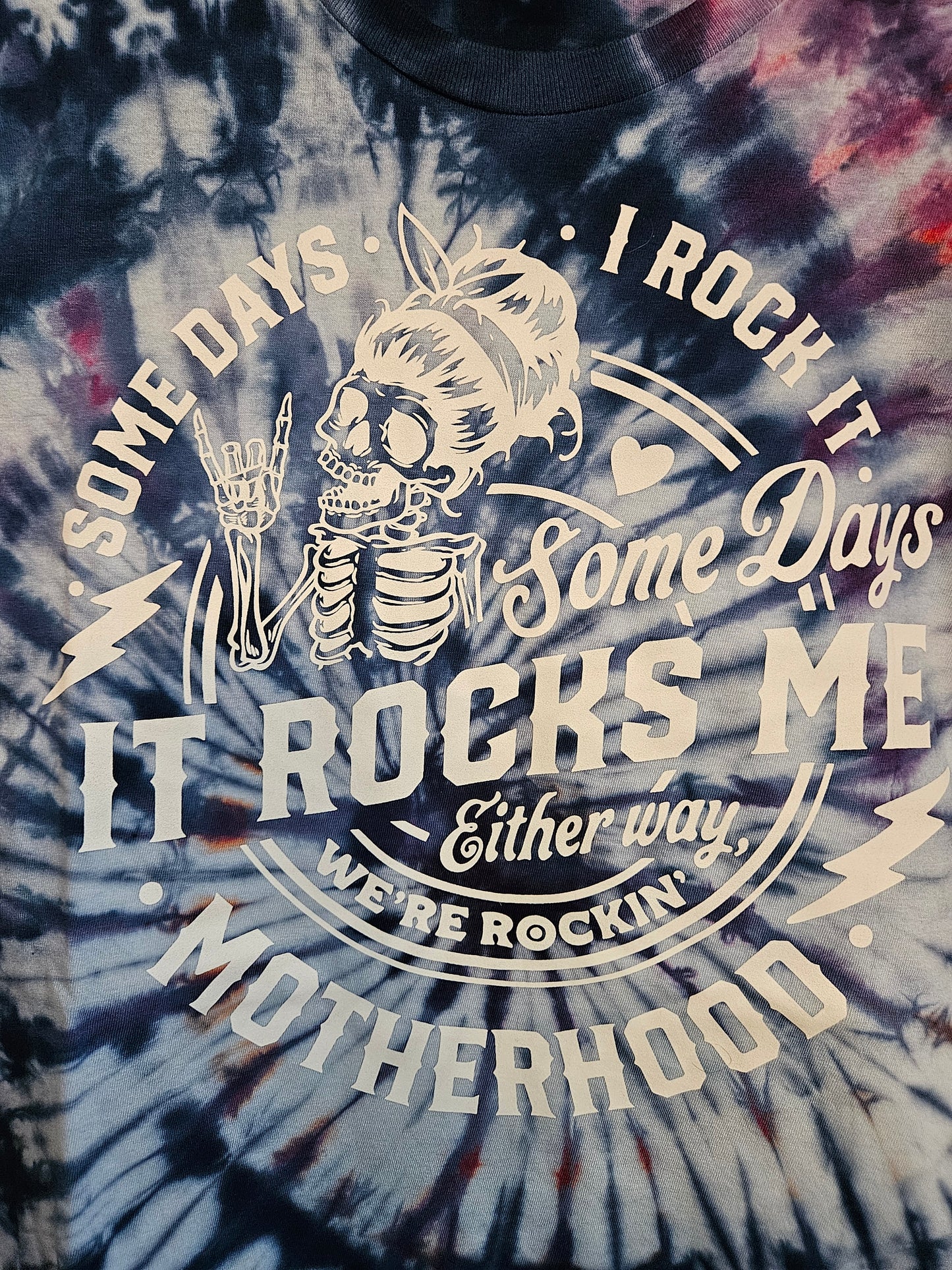 Motherhood Rocks Me Tie-Dye Shirt