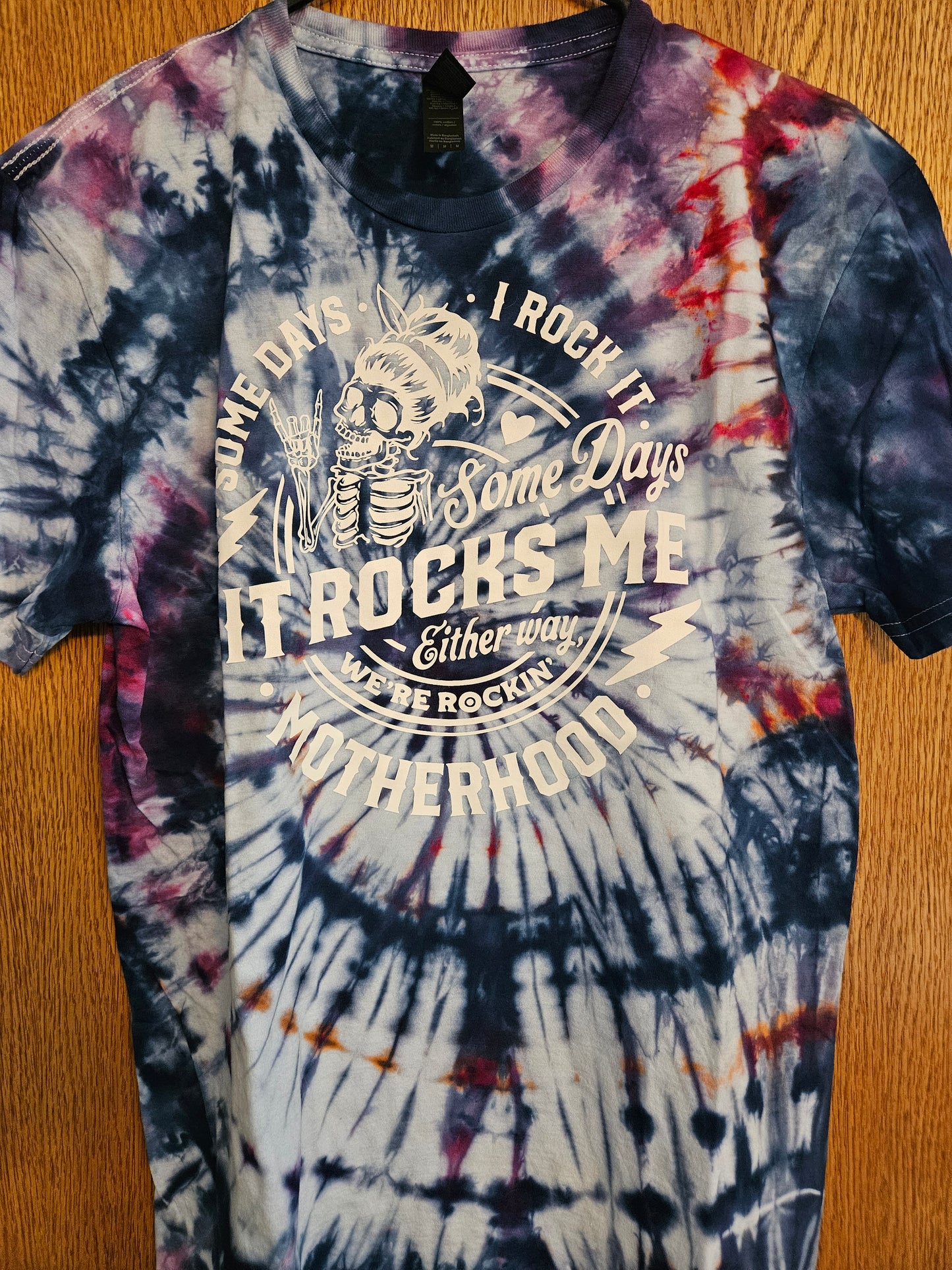 Motherhood Rocks Me Tie-Dye Shirt