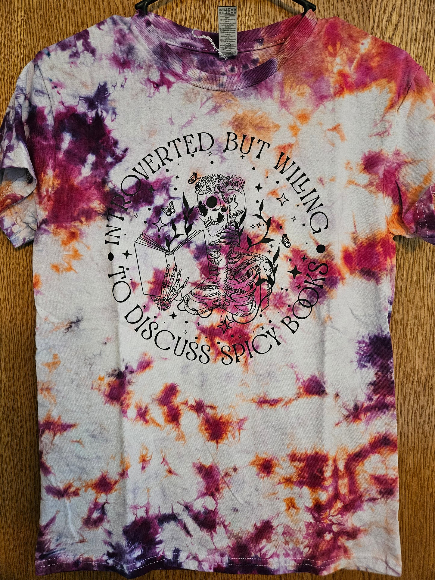 Introverted Spicy Books Tie-Dye Shirt