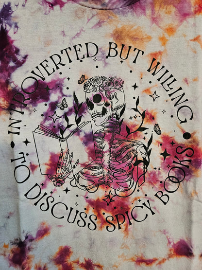 Introverted Spicy Books Tie-Dye Shirt