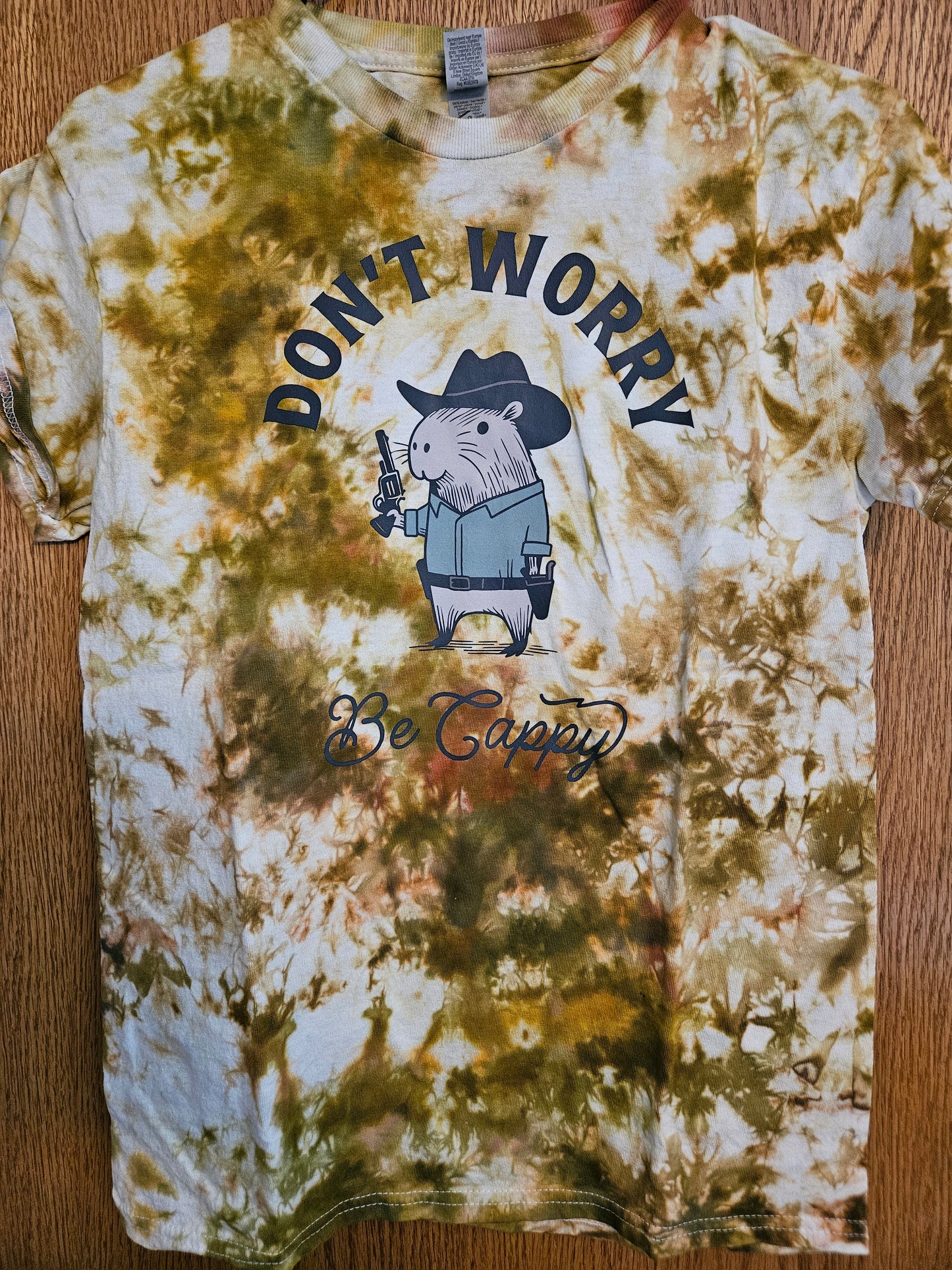 Don't Worry Be Cappy Tie-Dye Shirt