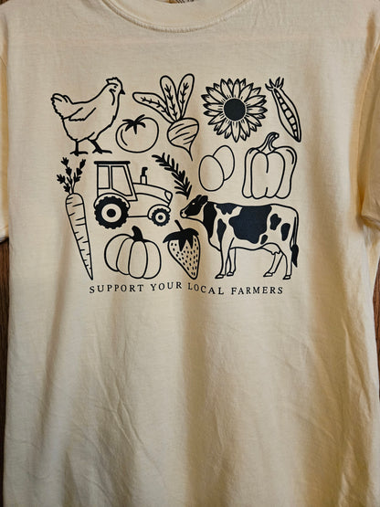 Support Local Farmers T- Shirt