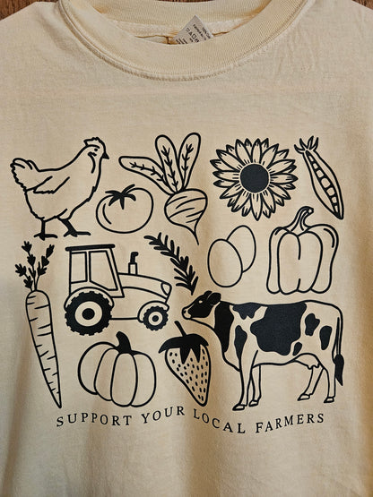 Support Local Farmers T- Shirt