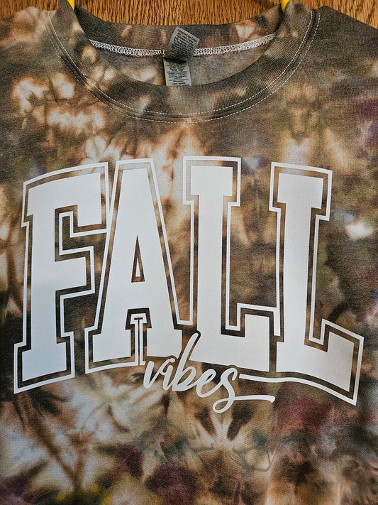 Fall Vibes Tie-Dye Sweatshirt