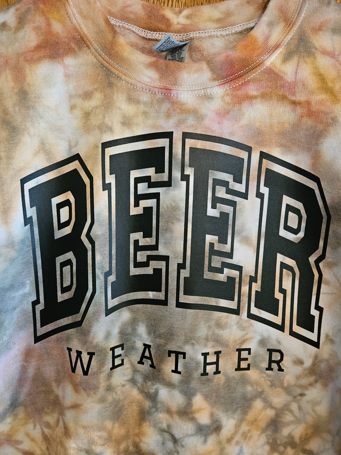 Beer Weather Tie-Dye Sweatshirt