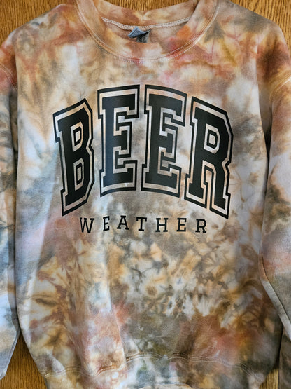 Beer Weather Tie-Dye Sweatshirt