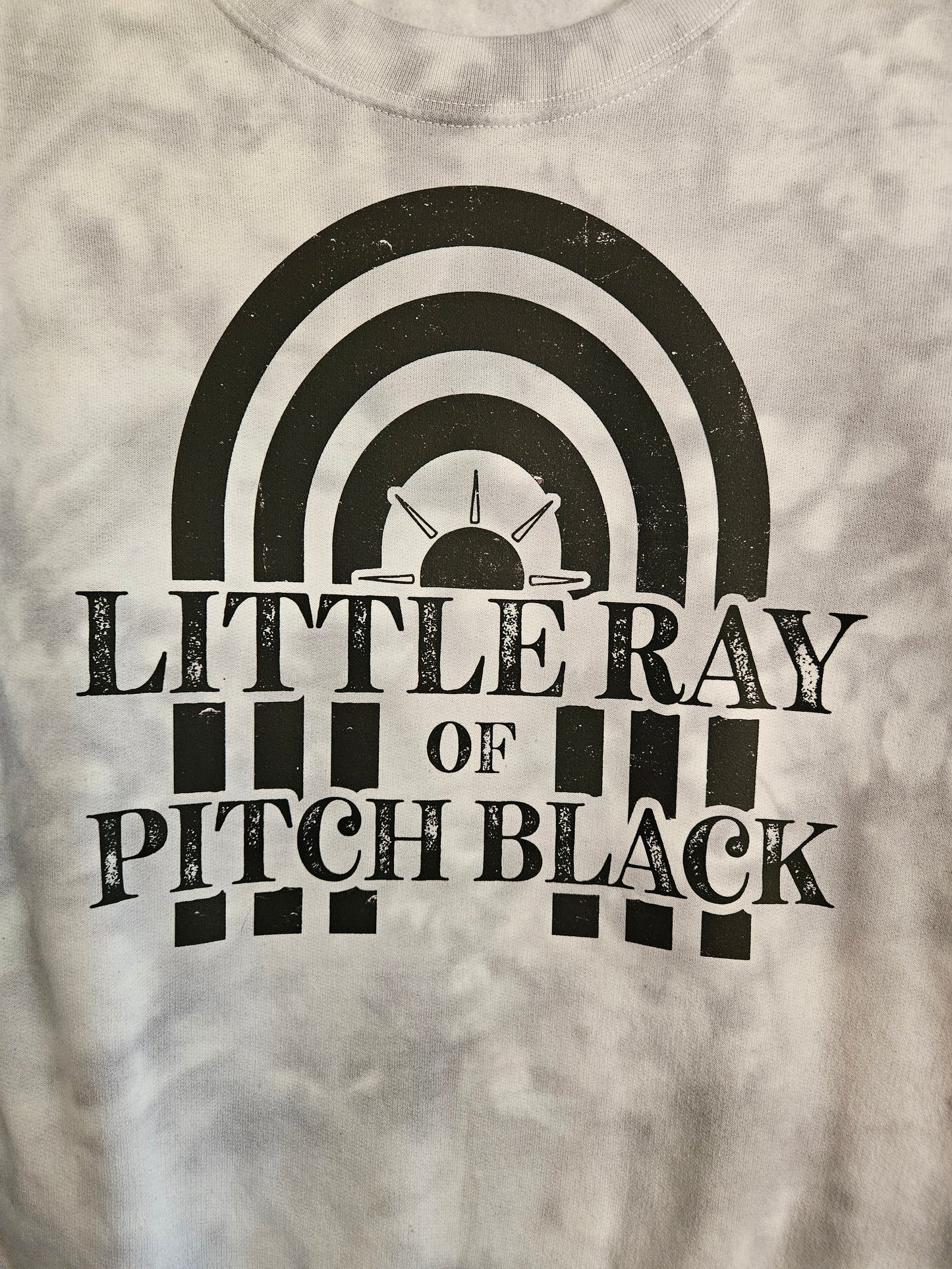 Little Ray of Pitch Black Tie-Dye Sweatshirt