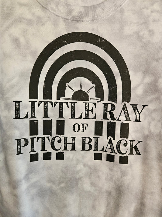 Little Ray of Pitch Black Tie-Dye Sweatshirt