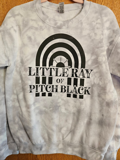 Little Ray of Pitch Black Tie-Dye Sweatshirt