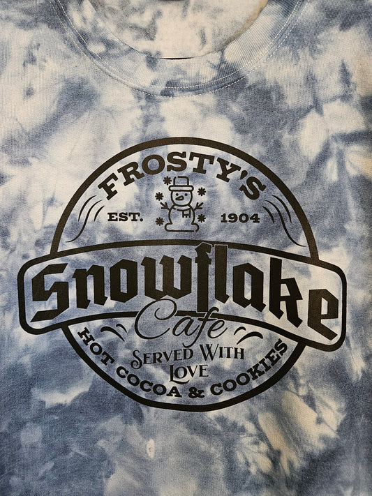 Frosty's Snowflake Café Tie-Dye Sweatshirt
