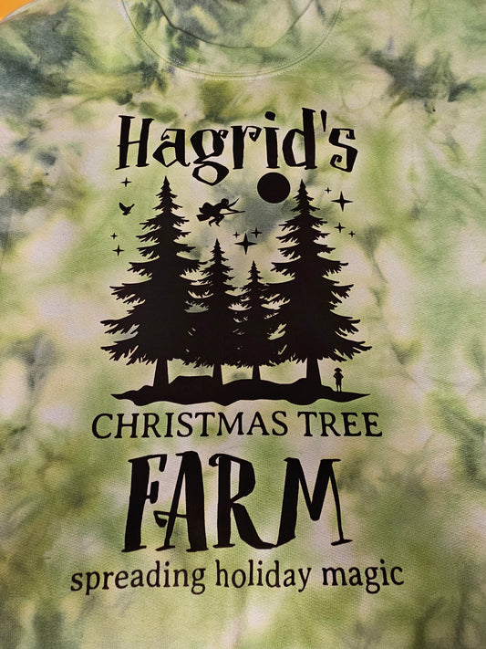 Hagrid's Christmas Tree Farm Tie-Dye Sweatshirt