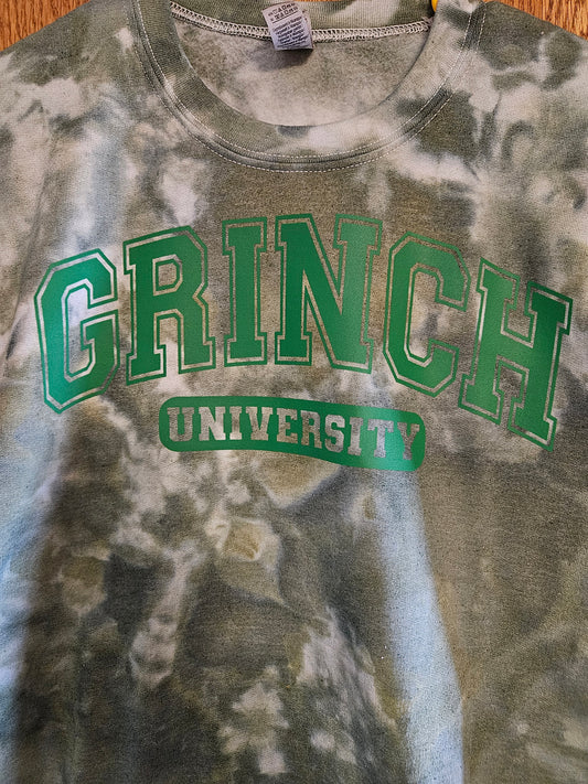 Grinch University Tie-Dye Sweatshirt
