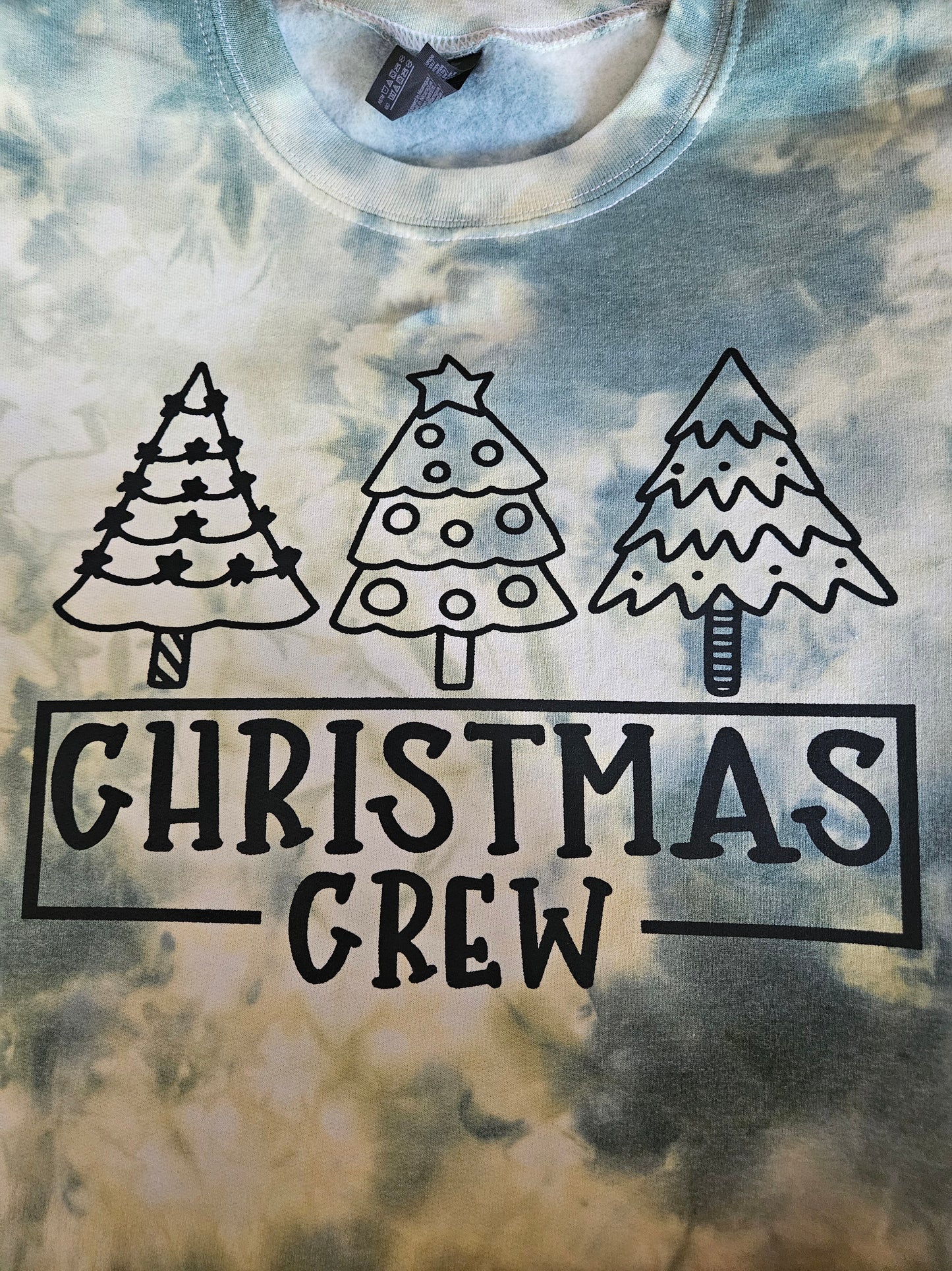 Christmas Crew Tie-Dye Sweatshirt