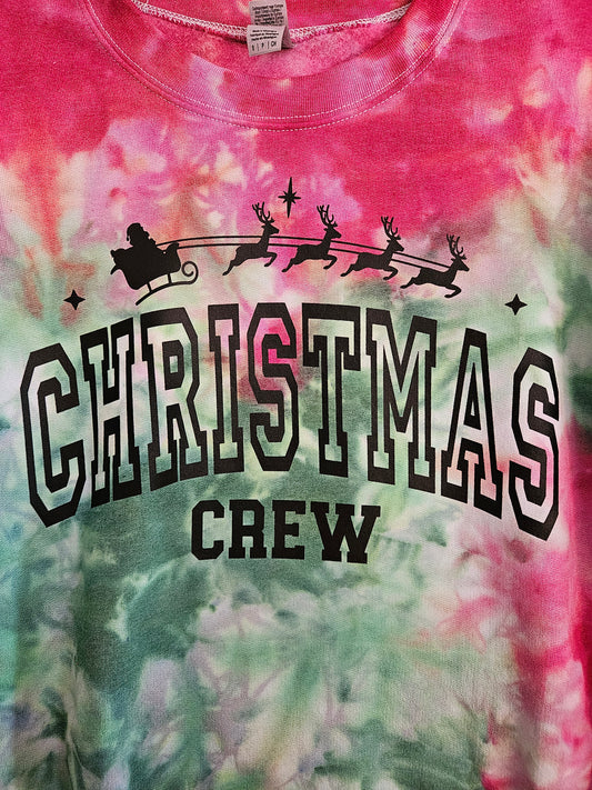 Christmas Crew Tie-Dye Sweatshirt