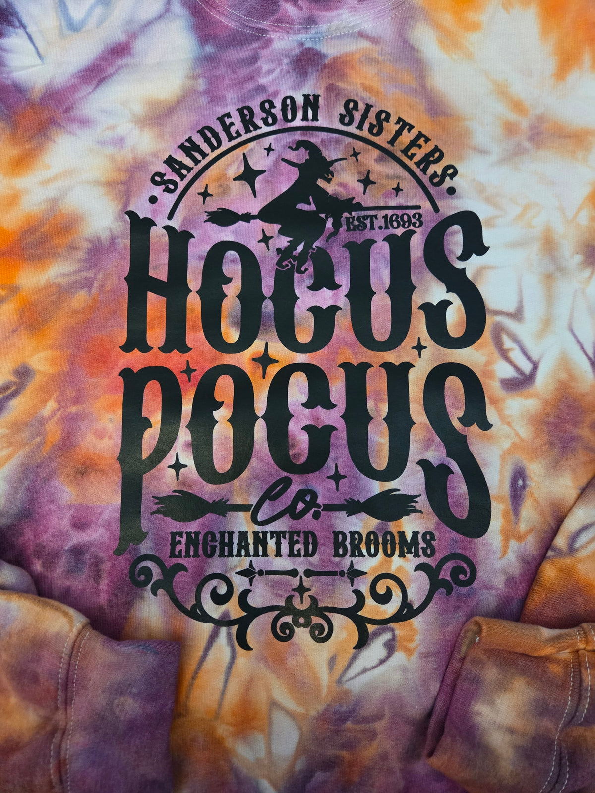 Sisters Brooms Tie-Dye Sweatshirt