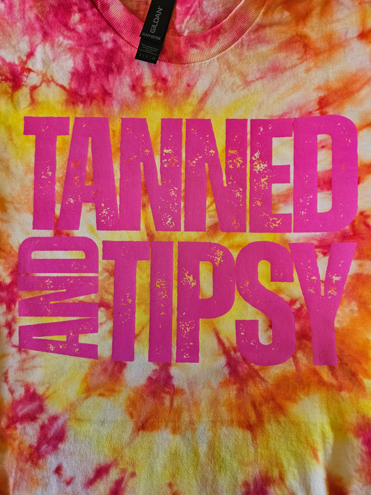 Tanned And Tipsy Tie-Dye Shirt