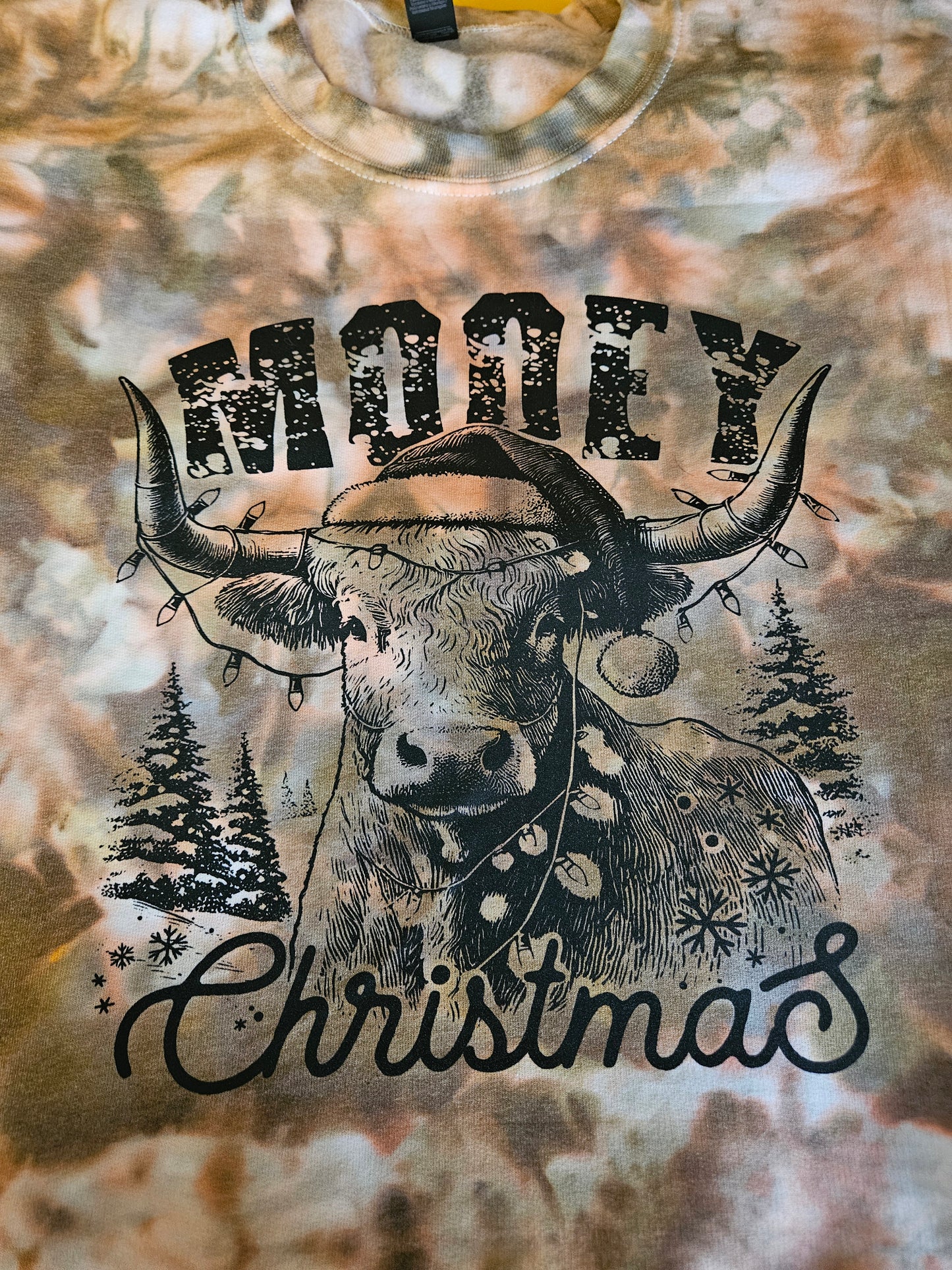 Mooey Xmas Tie-Dye Sweatshirt
