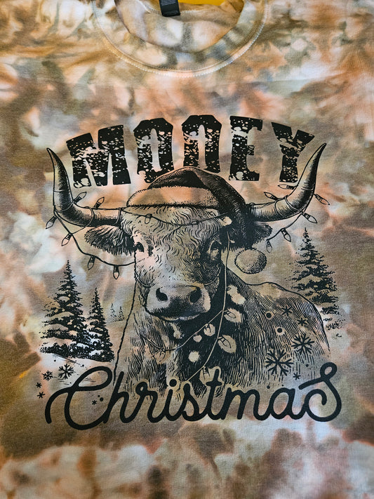 Mooey Xmas Tie-Dye Sweatshirt